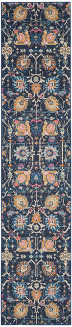 Nourison Passion Navy 2'2" x 10' Area Rug 099446809100