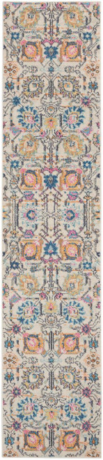 Nourison Passion Ivory And Multi 2'2" x 10' Area Rug 099446809094