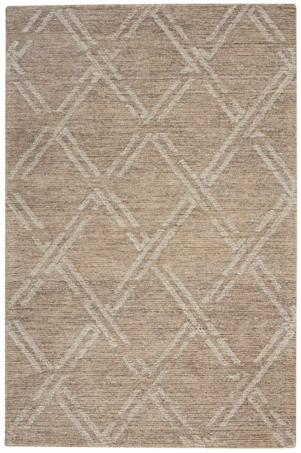 Nourison Venosa Taupe 3'9" x 5'9" Area Rug 099446787149