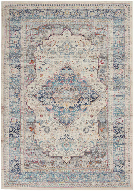 Nourison Vintage Kashan 4' X 6' Rectangle Area Rugs 099446812087