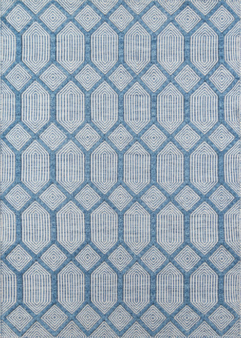 Erin Gates Langdon 7'6" X 9'6" Area Rugs With Blue Finish LANGDLGD-4BLU7696