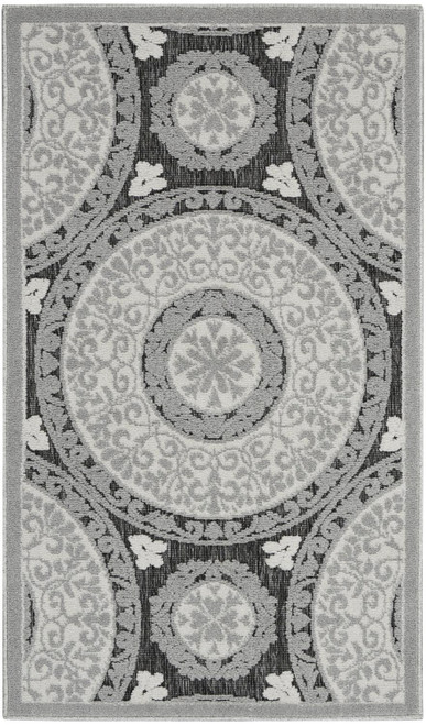 Nourison Key Largo 2'2" X 3'9" Rectangle Area Rugs With Grey 099446770974