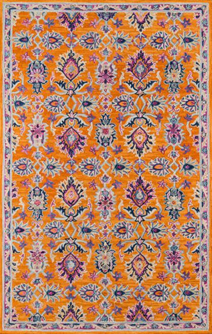 Momeni Ibiza 8' X 10' Rectangle Area Rugs With Orange Finish IBIZAIBI-4ORG80A0