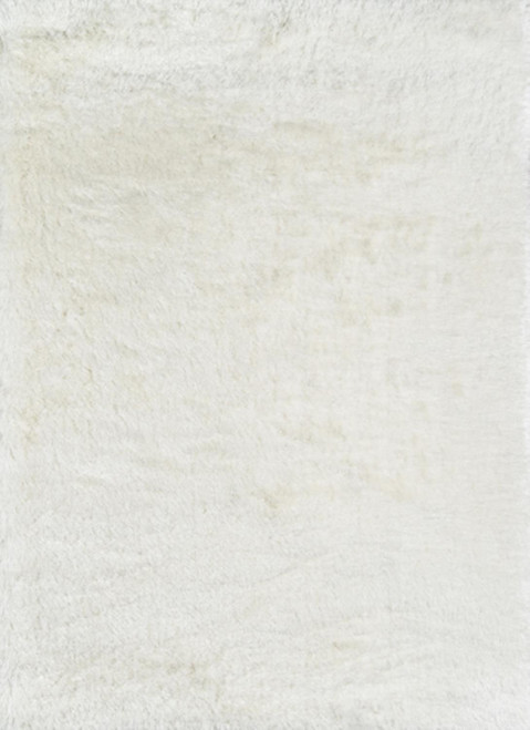 Momeni Enchanted Shag 7'6" X 9'6" Area Rugs With White Finish ESHAGENS-1WHT7696