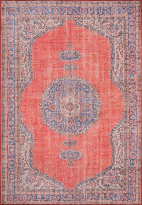 Momeni Traditional Afshar 2'3" X 7'6" Runner Rug With Red AFSHAAFS12RED2376
