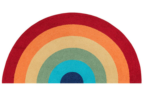 Novogratz Cucina 1'5" X 2'10" Half Moon Area Rugs With Multi CUCINCNA12MTI152A