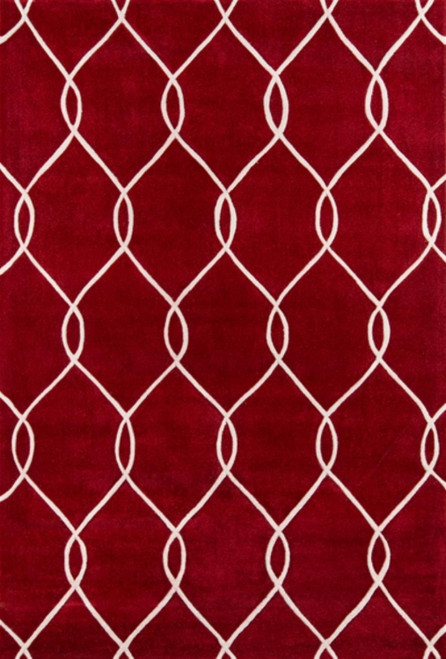 Momeni Bliss 8' X 10' Rectangle Area Rugs With Red Finish BLISSBS-12RED80A0