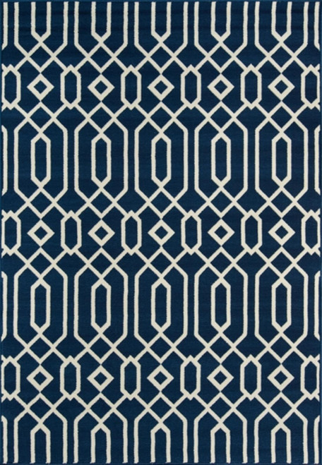 Momeni Baja 5'3" X 7'6" Rectangle Area Rugs With Navy Finish BAJA0BAJ-3NVY5376