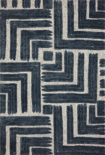 Loloi II Hagen 6'-7" X 9'-2" Area Rugs With Blue And White HAGEHAG-05BBWH6792