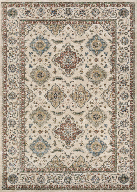 Couristan Monarch Area Rugs With Antique Cream And Mocha Finish JE576464033053T