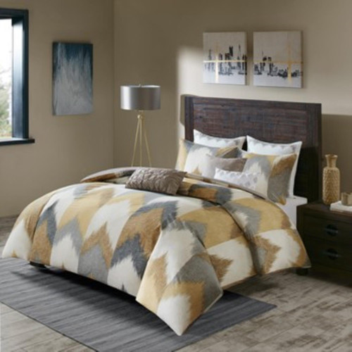 INK+IVY Queen 3 Piece Comforter Mini Set In Yellow Finish II10-785