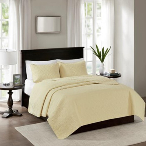 Madison Park Cal King Coverlet Mini Set in Yellow Finish MP13-365