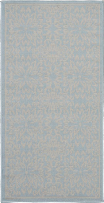 Nourison Jubilant 2' x 4' Small Light Blue Area Rug 099446478429