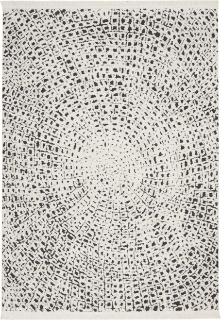 Nourison 7'10" X 10'6" Rectangle Area Rugs In White And Black 099446407542