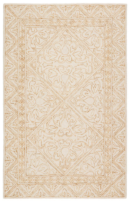 Jaipur Living Carmen Handmade Trellis Yellow And Cream 5'x8' Area Rug RUG145485