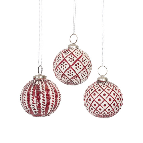 Oslo Christmas Xmas Ornament Small, Set of 3