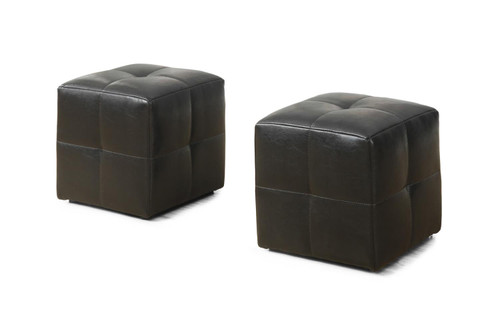 Monarch Classic 2 PCS Set Ottoman In Brown Finish I 8160