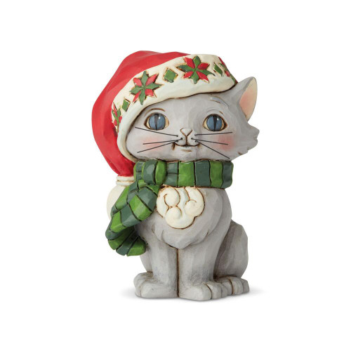 Jim Shore Heartwood Creek Christmas Kitten Mini Figurine 6004295