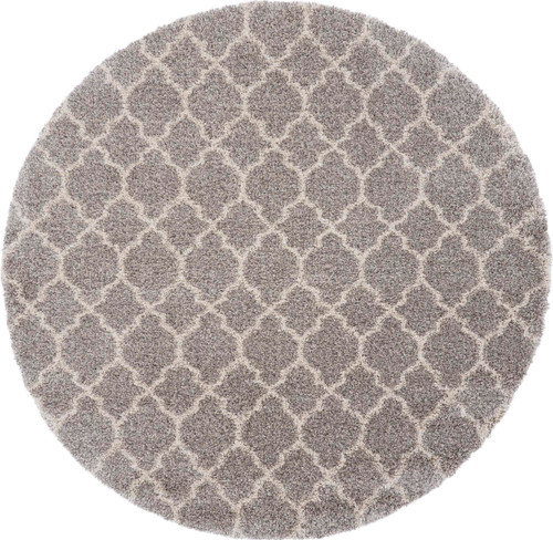 Nourison Amore Ash 7'10" Round Area Rug 099446374578