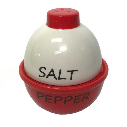Fishing Bobber Ceramic Salt and Pepper Shaker Set