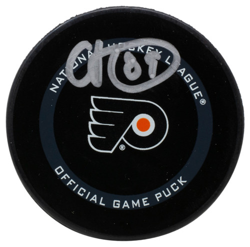 Cam Atkinson Signed Philadelphia Flyers Official NHL Game Hockey Puck Fanatics