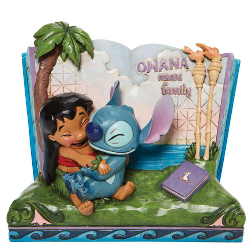 Jim Shore Disney Traditions Lilo And Stitch Story Book Figurine 6010087