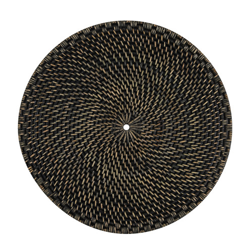 Split P Rattan Charger - Black Set