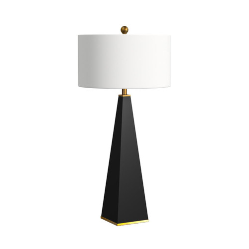 Bassett Mirror Contemporary Elle Table Lamp With Black Finish L3026TEC