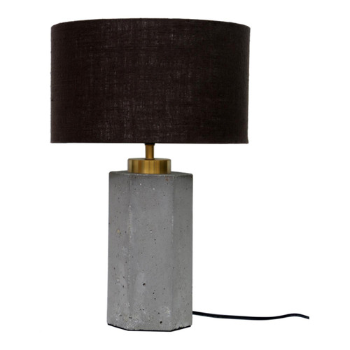 Moe's Home Contemporary Pantheon Table Lamp With Gray Finish OD-1005-29