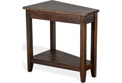 Sunny Designs Chair Side Table With Dark Brown Finish 2226TL