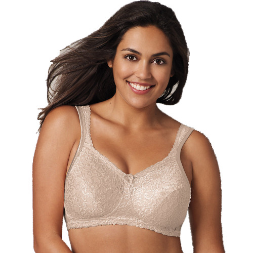 Playtex Women's 18 Hour Comfort Lace Wirefree Bra Honey Size 44C