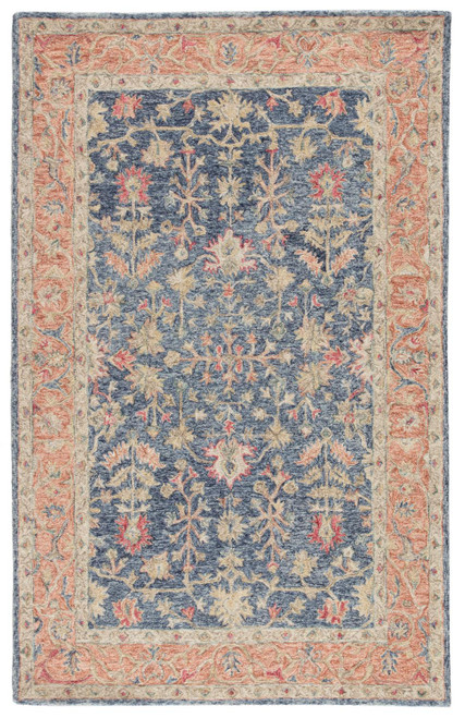 Jaipur Living Presley Handmade Oriental Blue And Red 5'x8' Area Rug RUG143986