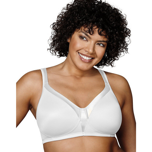 Playtex Women's 18 Hour Sensationally Sleek Wirefree Bra White Size 40DD