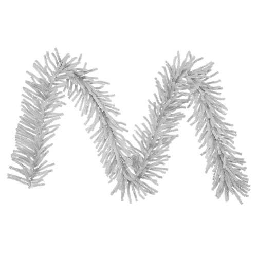 Vickerman 9' x 10" Sparkling Silver Tinsel Artificial Christmas Garland - Unlit