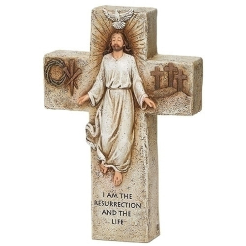 10.25" White and Brown Resurrection Christmas Wall Decor
