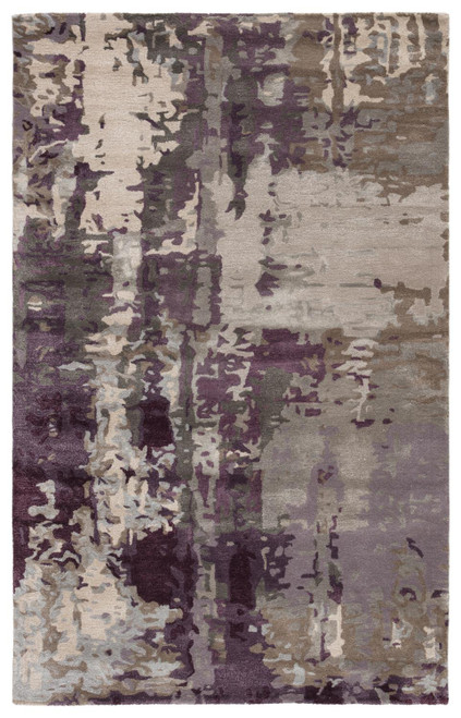 Jaipur Living Matcha Abstract Gray And Purple 8'x11' Area Rug RUG138758