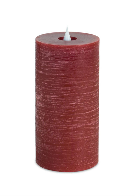 Melrose Wax And Plastic Simplux Led Designer Candle With Red Finish 69460DS