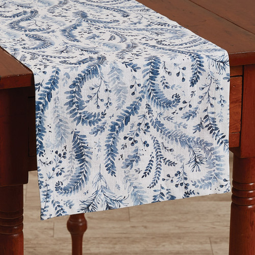 Ashley Blue Paisley Table Runner 13''X36''