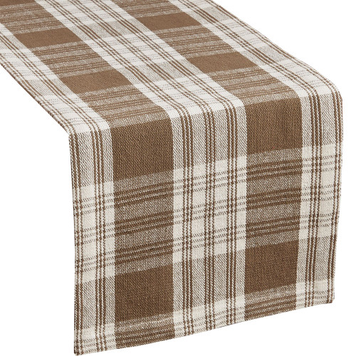 Park Designs Dylan Taupe Table Runner 13" x 54"