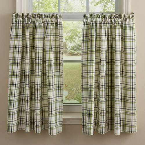 Time In A Garden - Green Plaid Tiers 72'' x 36''