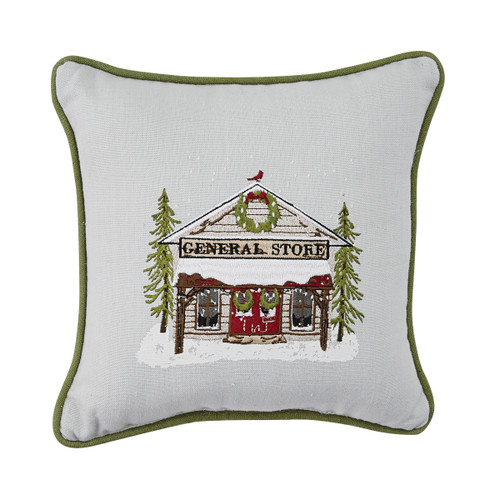 Park Designs General Store Christmas Pillow - 10'' - Green