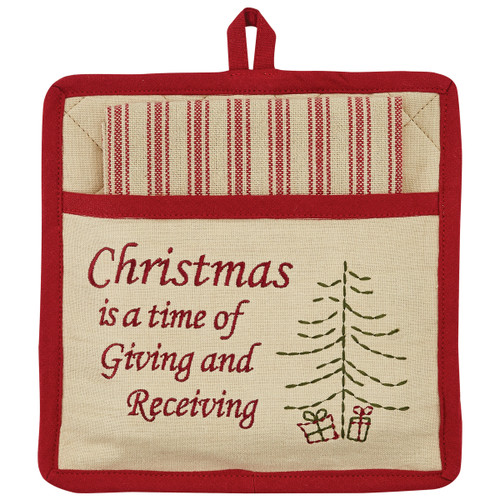 Park Designs Christmas Is Pocket Potholder Set
