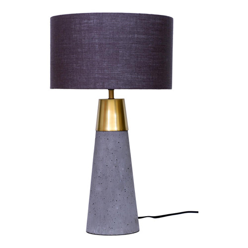 Moe's Home Contemporary Savoy Table Lamp With Gray Finish OD-1012-29