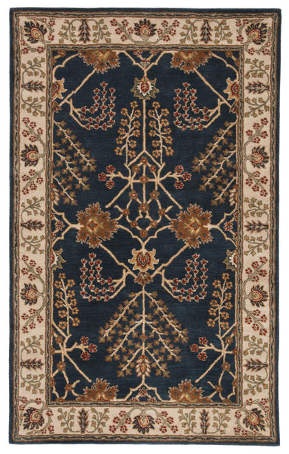 Jaipur Living Chambery Handmade Floral Blue 5' x 8' Area Rug RUG103587