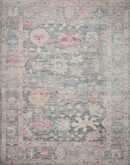 Loloi II Elysium Graphite And Multi 9'-6" x 14' Area Rugs ELYSELY-02GTML96E0