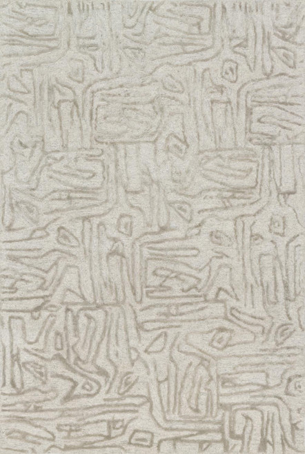 Loloi Contemporary Silver 3'-6" x 5'-6" Area Rugs JUNEJY-06SISI3656
