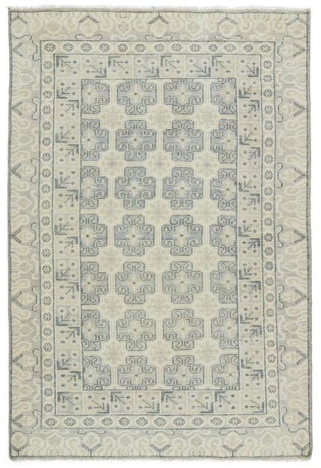 Jaipur Living Stage Border Ivory And Green 8' x 10' Area Rug RUG140792