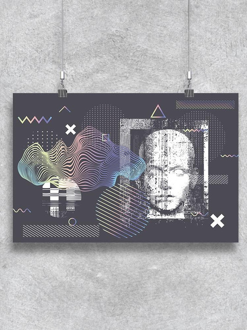 Holo Silhouette Of A Human Ai Poster -Image by Shutterstock