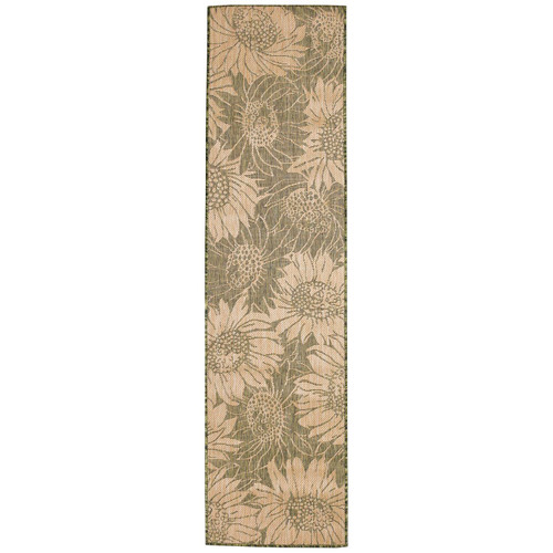 Transocean Carmel Sunflower Field 1'11" x 7'6" Rug In Green Finish CRER8848306