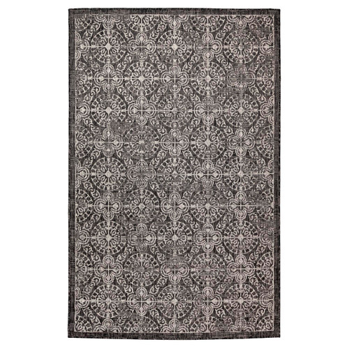 Transocean Carmel Antique Tile 6'6" x 9'4" Rug With Black Finish CRE69847648